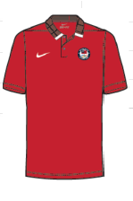 Men's Red Olympic Nike Polo